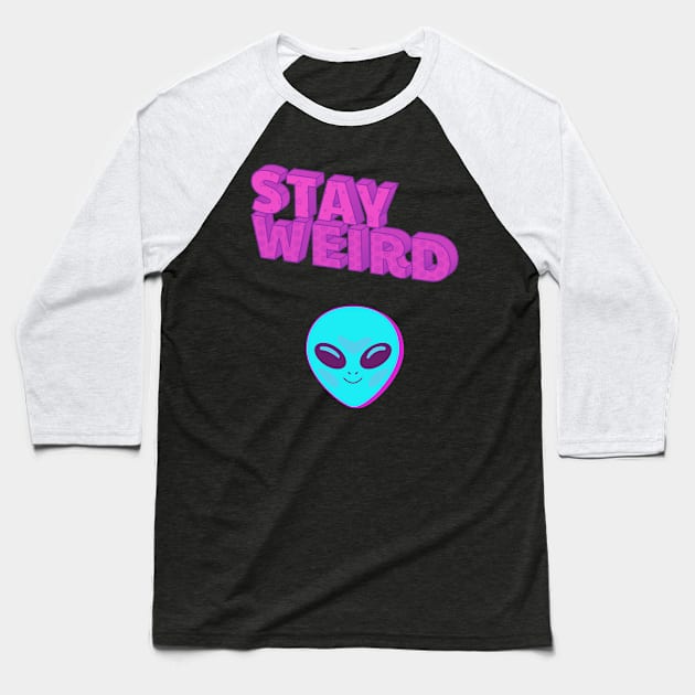 Stay weird shirt Baseball T-Shirt by Lindseysdesigns